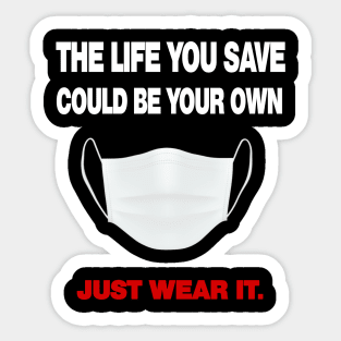 Just Wear it, covid mask Sticker